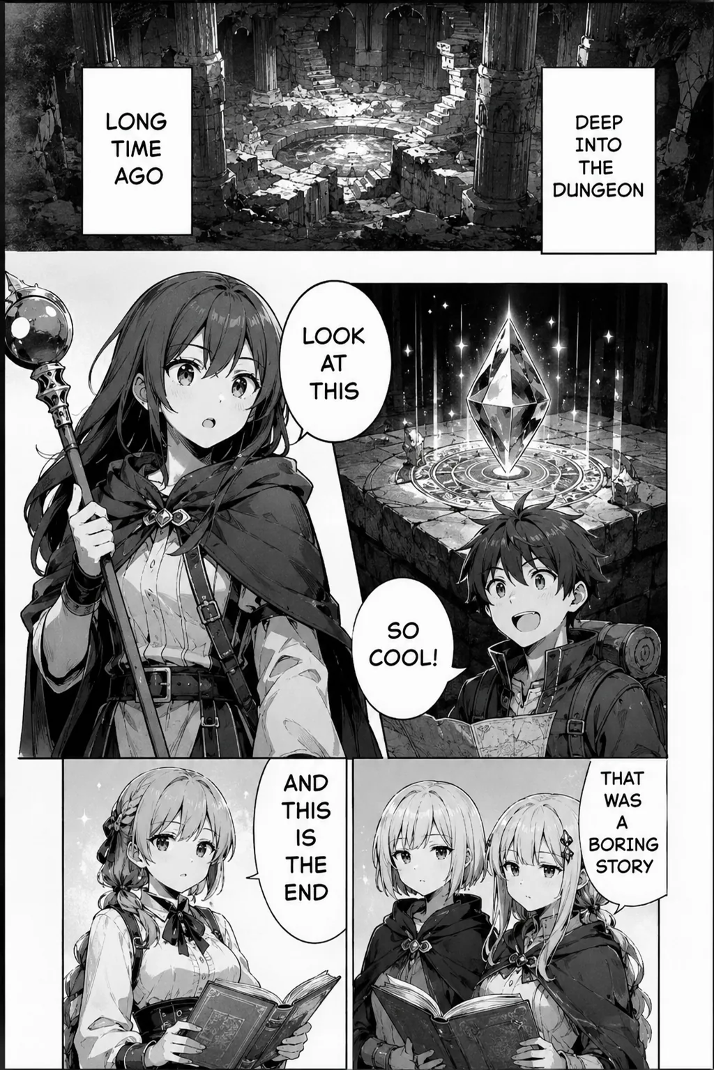 Original manga panel before Thaluna translation